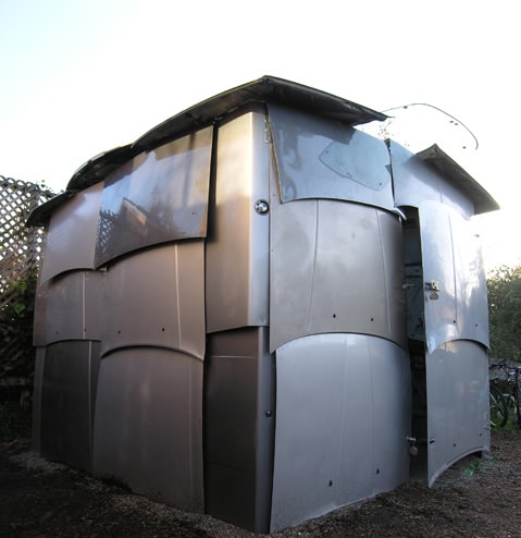 Shed Made From Salvaged Car Parts Architecture + Interiors Sustainability 