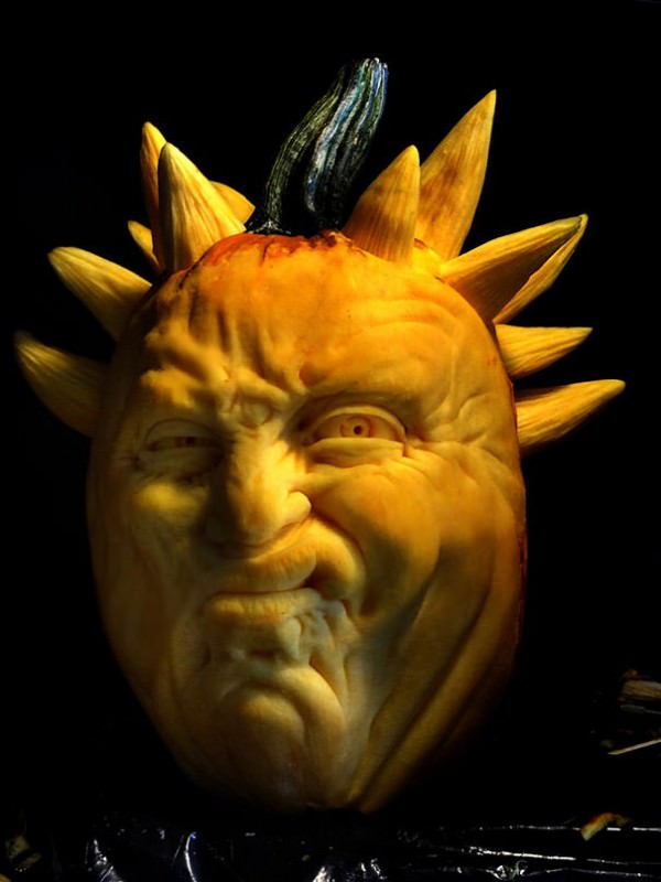 Amazing Scary Pumpkin Carvings by John Neill Art + Graphics Creative Fooding 