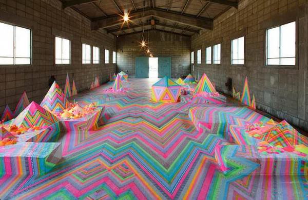 Candy-like Floor Installations by Tanya Schultz Art + Graphics 