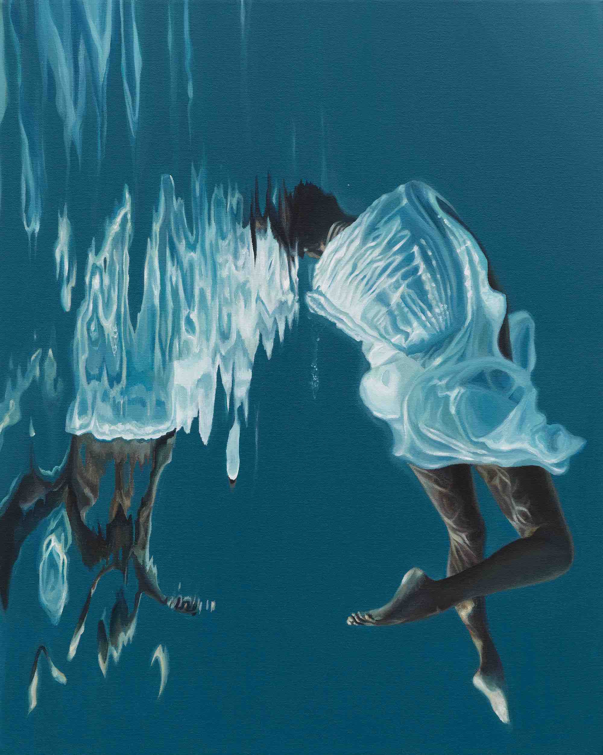 Stunning Paintings of Bodies Floating on the Surface of The Water – Fubiz Media Design 